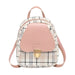 Mini mochila para adolescentes, bolso de hombro a cuadros - Quierox - Tienda Online