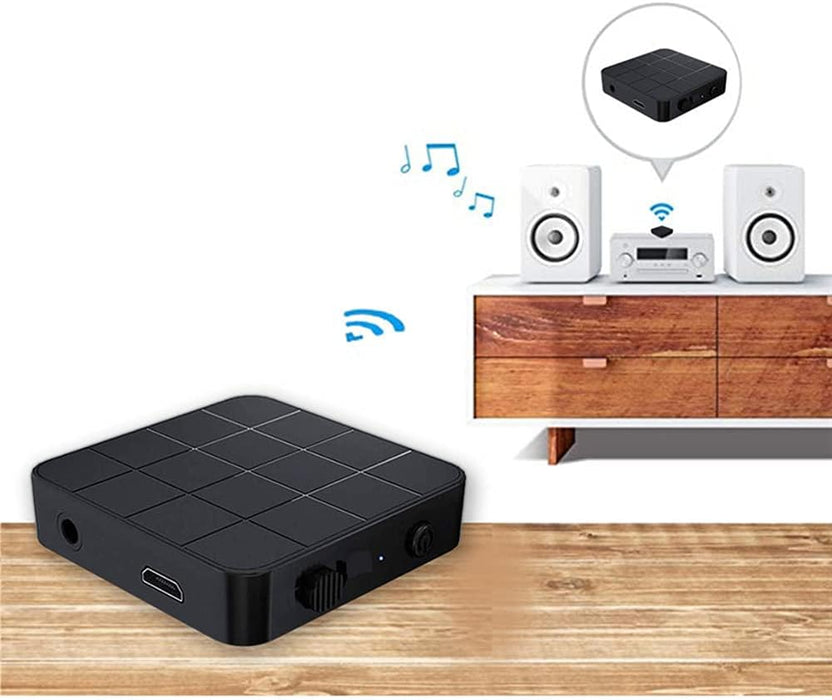 Mini modo dual Bluetooth 5.0 transmisor y receptor adaptador con cable de audio - Quierox - Tienda Online