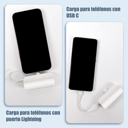 Mini Power Bank 8000mAh, Bateria Portatil, Externa para iPhone - Quierox - Tienda Online