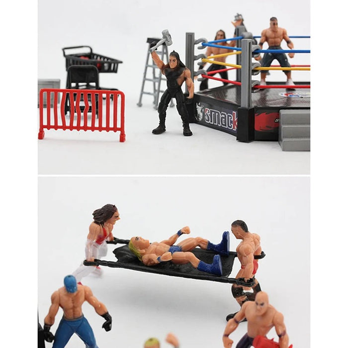 Mini set de juego de lucha libre, modelo de escena, 32 piezas - Quierox - Tienda Online