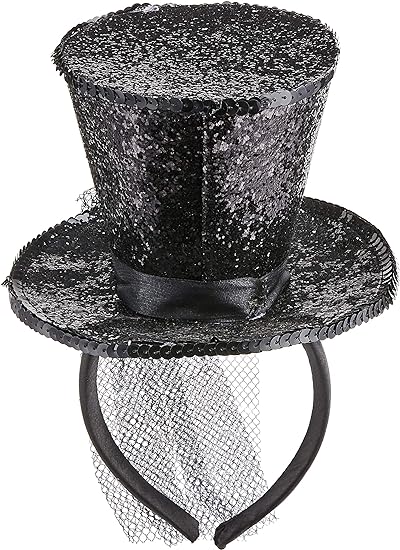 Mini sombrero de copa Smiffys Fever con diadema - Quierox - Tienda Online