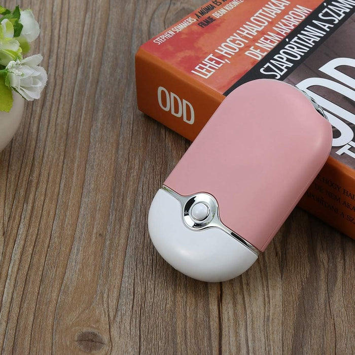 Mini ventilador portátil USB, aire acondicionado eléctrico, secado rápido (rosa) - Quierox - Tienda Online
