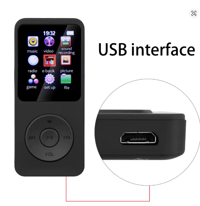 Mini Walkman MP3 reproductor de música para estudiantes, Bluetooth 5,0, compatible con E - book - Quierox - Tienda Online