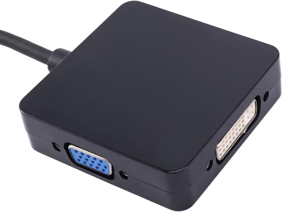 MiniDP a adaptador VGA DVI compatible, 3 en 1 - Quierox - Tienda Online