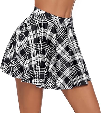 Minifalda Plisada a Cuadros Faldas Cintura Alta - Quierox - Tienda Online