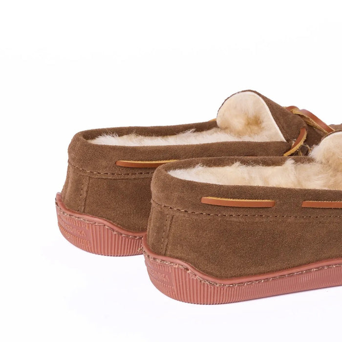 Minnetonka Pantuflas de hombre con suela dura y piel de oveja 3741 - Quierox - Tienda Online