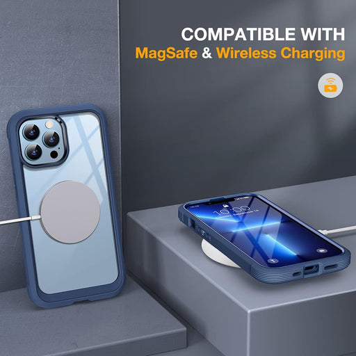 Miracase Case con protector de pantalla de vidrio templado 9H incorporado para iPhone 13 promax - Quierox - Tienda Online