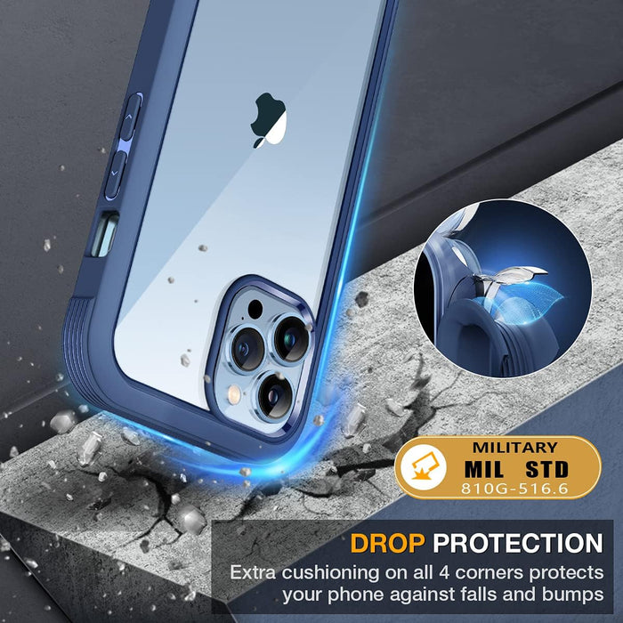 Miracase Case con protector de pantalla de vidrio templado 9H incorporado para iPhone 13 promax - Quierox - Tienda Online