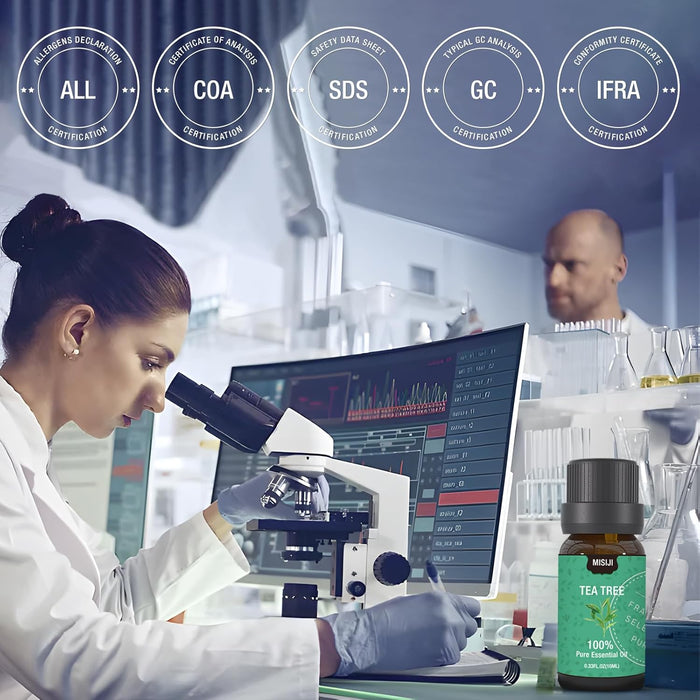 MISIJI Juego de 6 aceites esenciales de aromaterapia para difusor para el hogar - Quierox - Tienda Online