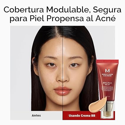 MISSHA M Perfect Cover BB Cream Hidratante con color PF 42 PA +++ 1.69 Fl Oz - Quierox - Tienda Online