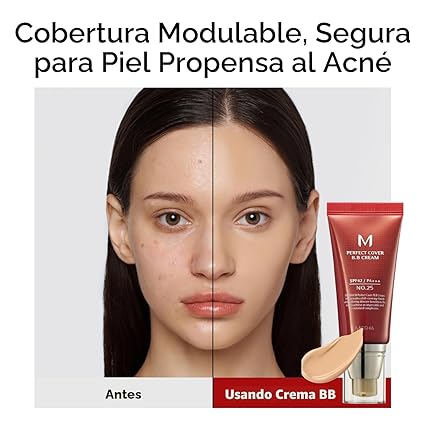MISSHA M Perfect Cover BB Cream Hidratante con color PF 42 PA +++ 1.69 Fl Oz - Quierox - Tienda Online