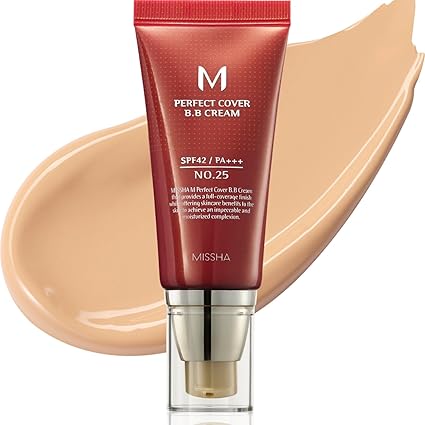 MISSHA M Perfect Cover BB Cream Hidratante con color PF 42 PA +++ 1.69 Fl Oz - Quierox - Tienda Online
