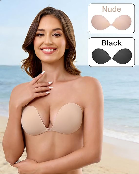 MITALOO Sujetador adhesivo sin costuras, sin tirantes - Quierox - Tienda Online