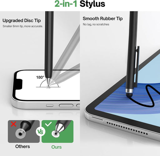 Mixoo - Lápiz capacitivo retráctil 2 en 1 para pantalla táctil (2 unidades) - Quierox - Tienda Online