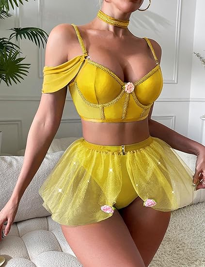 Mixxmix Conjuntos de lencería para mujer, disfraces sexys de princesa - Quierox - Tienda Online