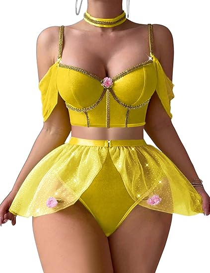 Mixxmix Conjuntos de lencería para mujer, disfraces sexys de princesa - Quierox - Tienda Online
