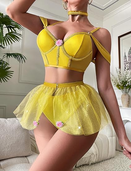 Mixxmix Conjuntos de lencería para mujer, disfraces sexys de princesa - Quierox - Tienda Online