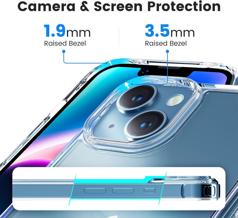 Mkeke – Funda transparente para iPhone 13, con protección a prueba de golpes - Quierox - Tienda Online