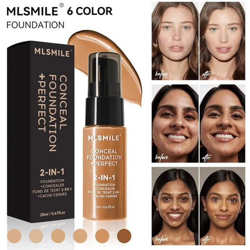 MLSMILE – Base de maquillaje Conceal Perfect 2 en 1, 20 ml - Quierox - Tienda Online