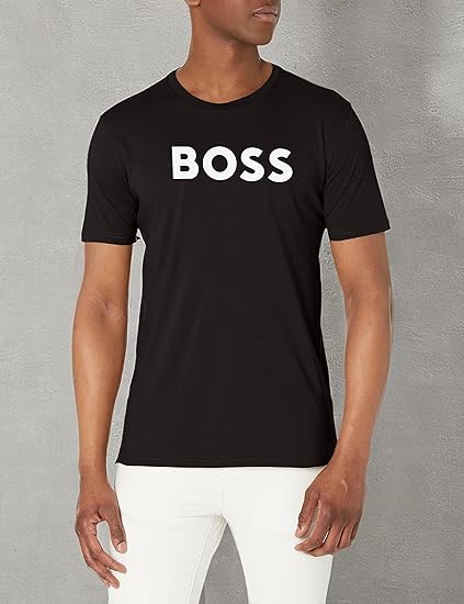 M&O Camiseta de jersey de algodón con logotipo grande de BOSS para hombre - Quierox - Tienda Online