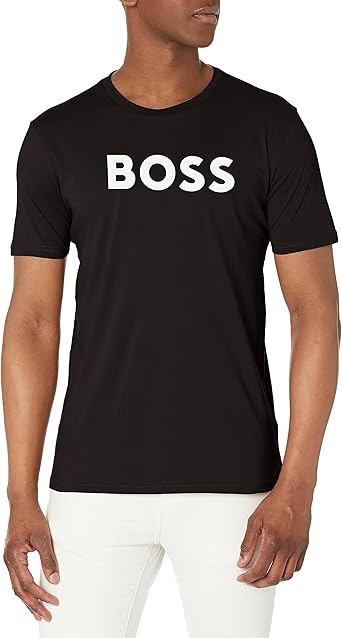 M&O Camiseta de jersey de algodón con logotipo grande de BOSS para hombre - Quierox - Tienda Online