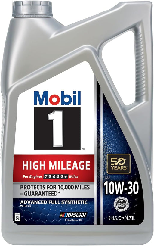 Mobil 1 (120769) aceite de motor para alto kilometraje 5W - 30, 5 cuartos de galón - Quierox - Tienda Online