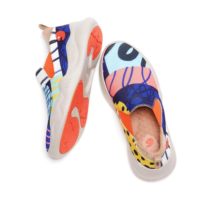 Mocasines cómodos de lona para mujer"String Art" - Quierox - Tienda Online