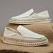 Mocasines minimalista de alpargata lino vacación - Quierox - Tienda Online