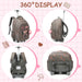 Mochila con ruedas para niñas con ruedas para estudiantes de primaria, mochila de mano - Quierox - Tienda Online