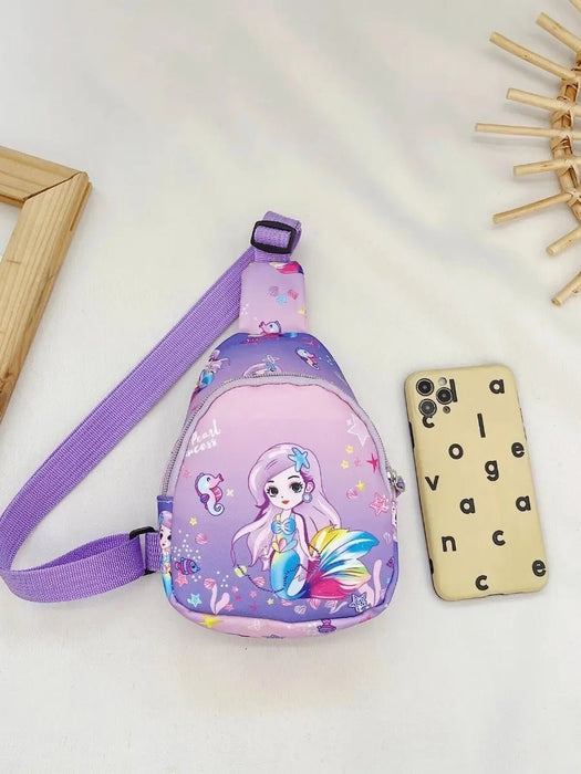 Mochila Cruzada Kawaii Con Diseño de Sirena para Niña - Quierox - Tienda Online