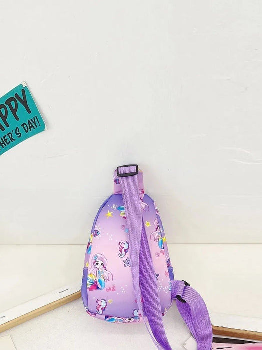 Mochila Cruzada Kawaii Con Diseño de Sirena para Niña - Quierox - Tienda Online