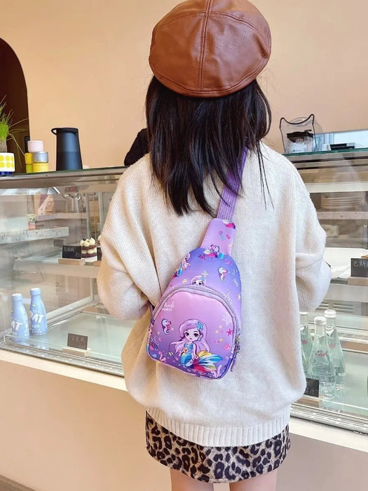 Mochila Cruzada Kawaii Con Diseño de Sirena para Niña - Quierox - Tienda Online