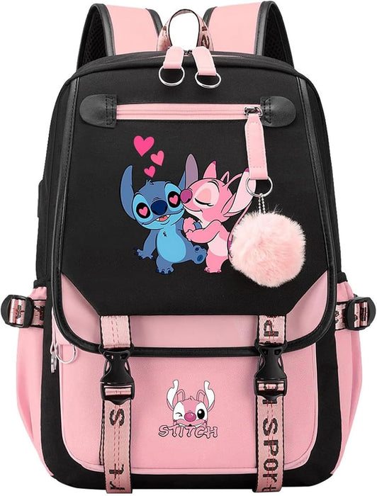 Mochila de moda estilo anime de stitch cosplay para portátil de niños - Quierox - Tienda Online