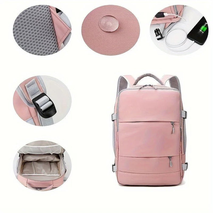 Mochila de viaje para mujer de gran capacidad, impermeable - Quierox - Tienda Online