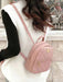Mochila pequeña para mujer de PU, bolso cruzado multifuncional - Quierox - Tienda Online
