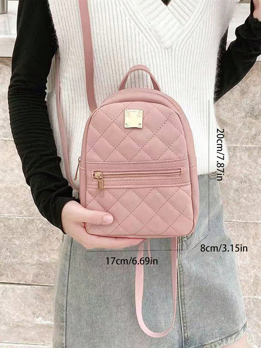 Mochila pequeña para mujer de PU, bolso cruzado multifuncional - Quierox - Tienda Online