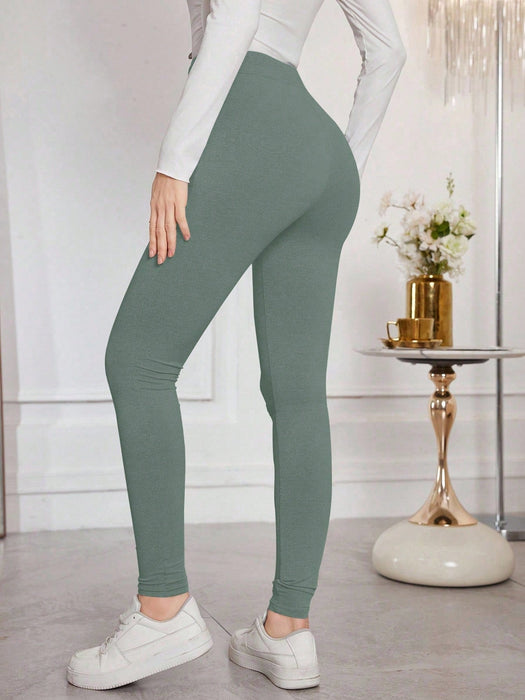 Modelyn Leggings ajustados con cordón y estampado de letras para mujer - Quierox - Tienda Online