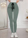 Modelyn Leggings ajustados con cordón y estampado de letras para mujer - Quierox - Tienda Online