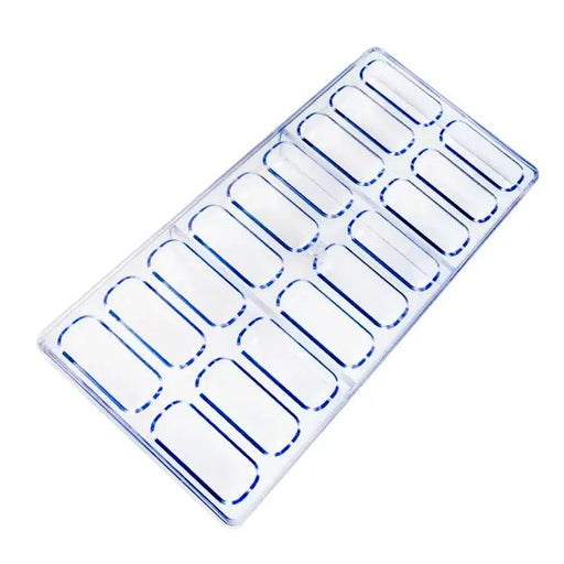 Molde acrílico para chocolate x18 - Quierox - Tienda Online