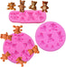 Molde de silicona con forma de oso para fondant - Quierox - Tienda Online