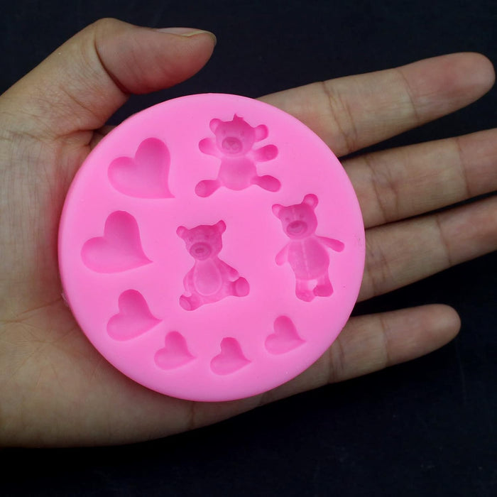 Molde de silicona con forma de oso para fondant - Quierox - Tienda Online