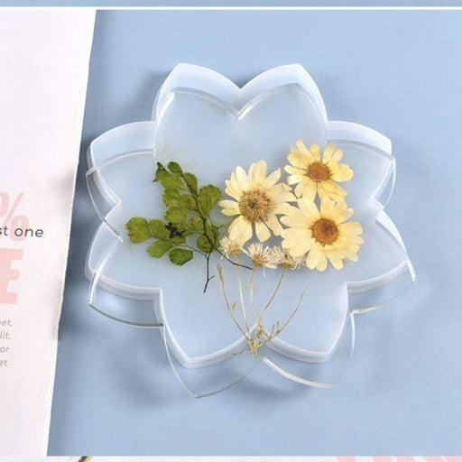 Molde de silicona para posavasos con forma de loto - Quierox - Tienda Online