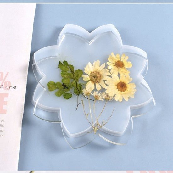 Molde de silicona para posavasos con forma de loto - Quierox - Tienda Online