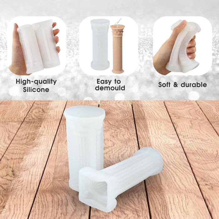 Molde de silicona para velas en espiral - Quierox - Tienda Online