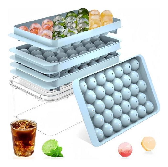 Molde Redondo 3 Piezas Para Cubos De Hielo - Quierox - Tienda Online