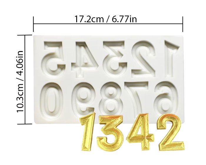 Moldes de letras de la A a la Z, alfabeto y números, moldes de silicona - Quierox - Tienda Online