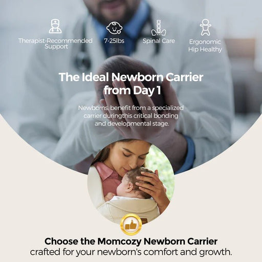 Momcozy Portabebés para recién nacidos: ergonómico, cómodo y ligero para bebés 7 - 25LBS - Quierox - Tienda Online