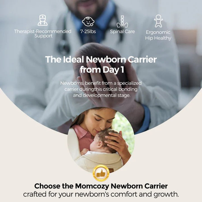 Momcozy Portabebés para recién nacidos: ergonómico, cómodo y ligero para bebés 7 - 25LBS - Quierox - Tienda Online