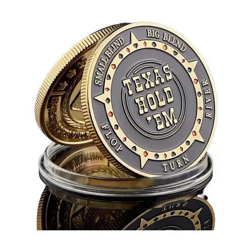 Moneda Poker Protector De Cartas Texas Hold'em En Capsula - Quierox - Tienda Online
