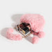 Monedero peludo con forma de corazón para mujer, bonito bolso de hombro - Quierox - Tienda Online